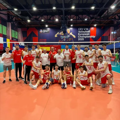 U16 Erkek Milli Voleybol Takımı Bulgaristan engelini aştı