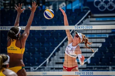 Tokyo'da Plaj Voleybolunda 2. tur maçları başladı