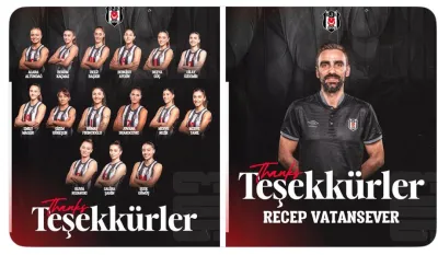 Beşiktaş'ta Recep Vatansever ve 15 oyuncu ile yollar ayrıldı