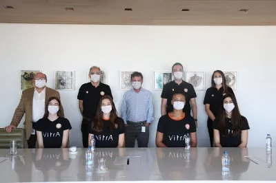 Eczacılı U17 Millilerden Faruk Başkana ziyaret