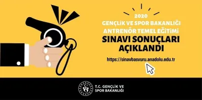 Antrenörlük Temel Eğitimi Sınav Sonuçları Belli Oldu