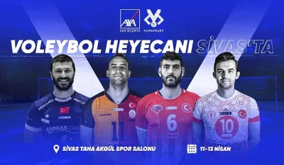 Erkeklerde Kupa Voley Heyecanı Sivas'ta Başlıyor