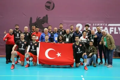 İşitme Engelli Erkek Milli Takımımız Bulgaristan'a set vermedi