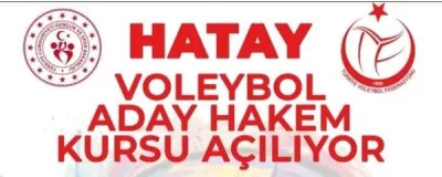 Hatay'da Voleybol Aday Hakem Kursu Açılıyor