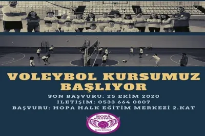 Hopa'da geleceğin voleybolcuları yetişiyor