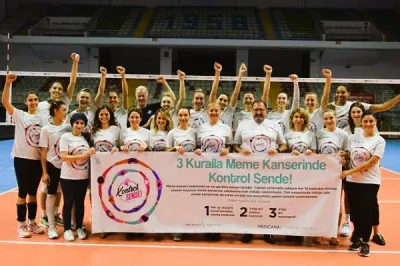 Meme kanseri farkındalığı için sahaya çıktılar