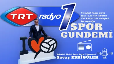 Pazar akşamı TRT Radyo1'de voleybol konuşacağız