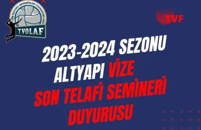Altyapı Vize Son Telafi Semineri Duyurusu