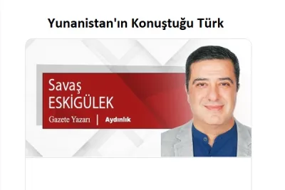 Yunanistan'ın Konuştuğu Türk
