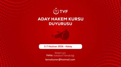 Hatay'da Voleybol Aday Hakem Kursu Açılıyor