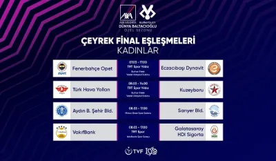 Kadınlar AXA Sigorta Kupa Voley Dünya Baltacıoğlu Özel Sezonu’nda Çeyrek Final Heyecanı Başlıyor