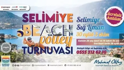 Selimiye'de Plaj Voleybolu Şenliği