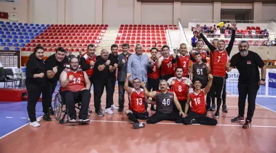 Oturarak Voleybol Erkek Milli Takımımız, Uzman Posta Paravolley Avrupa Şampiyonası’nda Üçte Üç Yaptı!