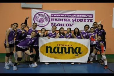 Hopa Voleybol #KadınaŞiddeteBlokOl Turnuvası sona erdi