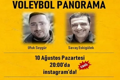 Bu akşam saat 20.00'de Voleybol Panorama ile sizlerleyiz
