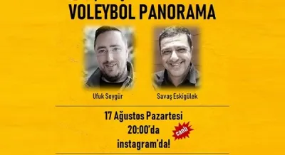 Bu akşam 20.00’de “Voleybol Panorama”  ile sizlerleyiz