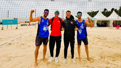 Yusuf Özdemir ve Batuhan Kuru, Beach Pro Tour Haikou Etabı'nda Çeyrek Finalde