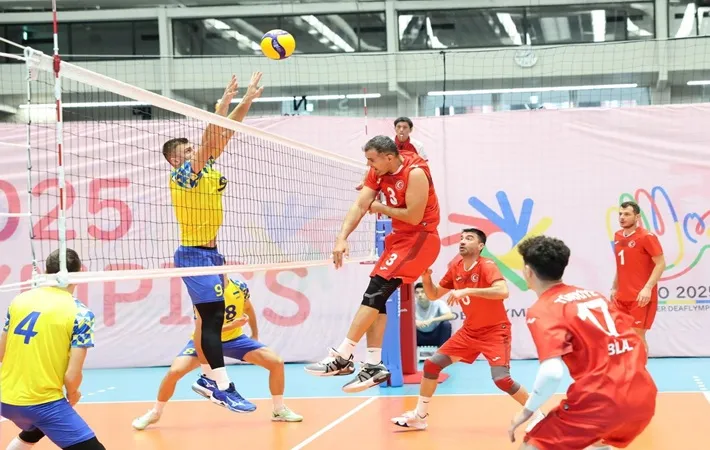 İşitme Engelli Erkek Milli Takımımız Ukrayna'yı 3-1 yendi