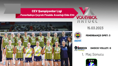 2023 CEV Şampiyonlar Ligi Fenerbahçe Çeyrek Finalde Avantajı Elde Etti